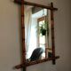 Vintage bamboo mirror 75 x 100 cm