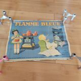 Affiche lithographiée flamme bleu