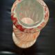 Large opaline glass vase, blown Italian, attributed to the production of Opal.