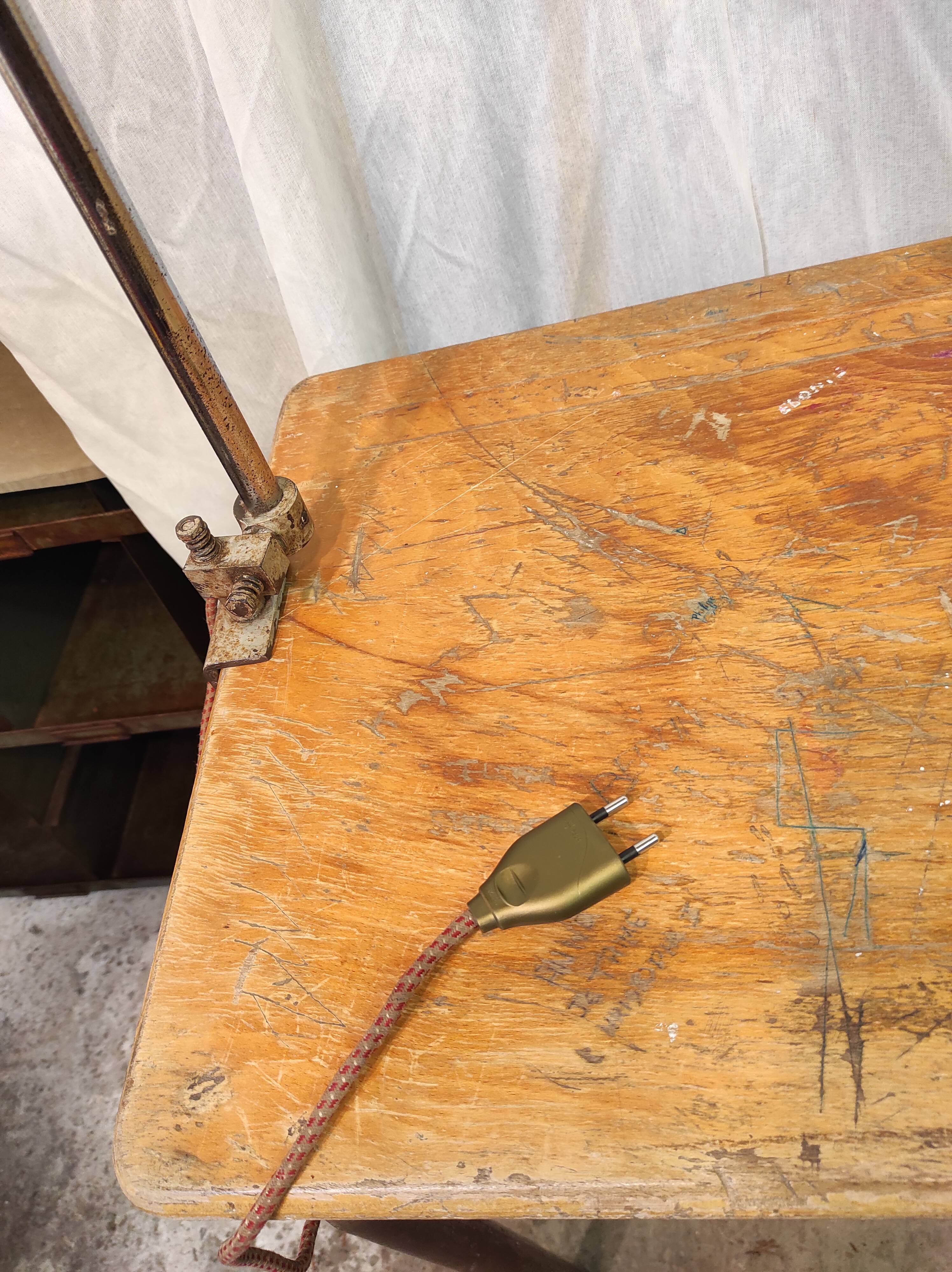 Workshop lamp ki-e-klair Alphonse Pinoit 1950