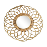 Rattan sun mirror