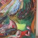 Abstract, oil on canvas signed Dognin