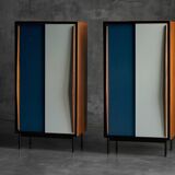 Modernist wardrobes by Willy Van Der Meeren for Tubax, Belgium, 1950s