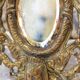 Miroir en bronze à décor d'angelots et mascarons fin 19ème siècle