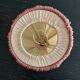 Paire de lampes de chevet  style Louis XVI – Soie rose & laiton- 1950