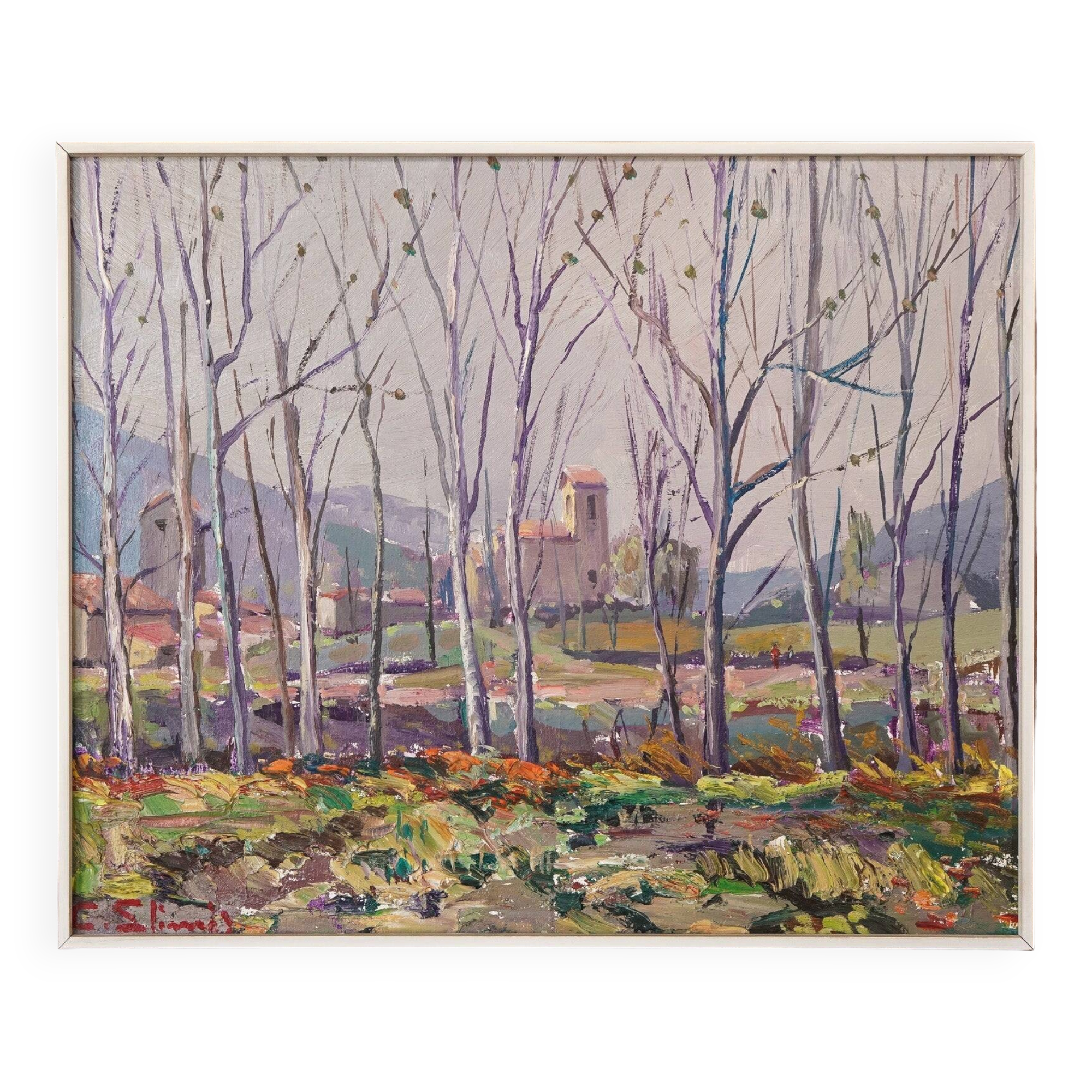 Post Impressionist Landscape - Oil on Canvas