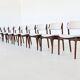 Erik Buch OD 49 set of ten dining chairs rosewood O.D. Mobler Denmark 1960