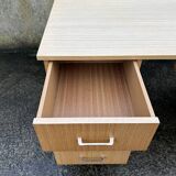 Maison Capelle desk, Scandinavian spirit, vintage, 60s.