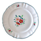Large old round dish Sarreguemines Amazonas hand painted