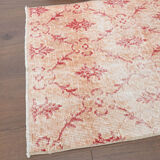 Handmade vintage Oushak rug