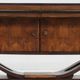 Vintage Italian Art Deco sideboard in burl wood 1930s