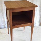 Solid wood bedside table - mid-20th century