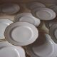 White porcelain plates
