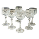 Lot 6. Boule glasses/Allegro model/Christinenhütte-Zwiesel. Tortoiseshell decoration