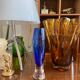 Blue glass vase