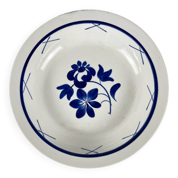Saladier en porcelaine ''Fontainebleau'' de Gien, début XXe