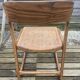 4 magnificent Baumann sled chairs, with caning.