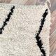 Traditional pure wool rug, natural, 100x200 cm
