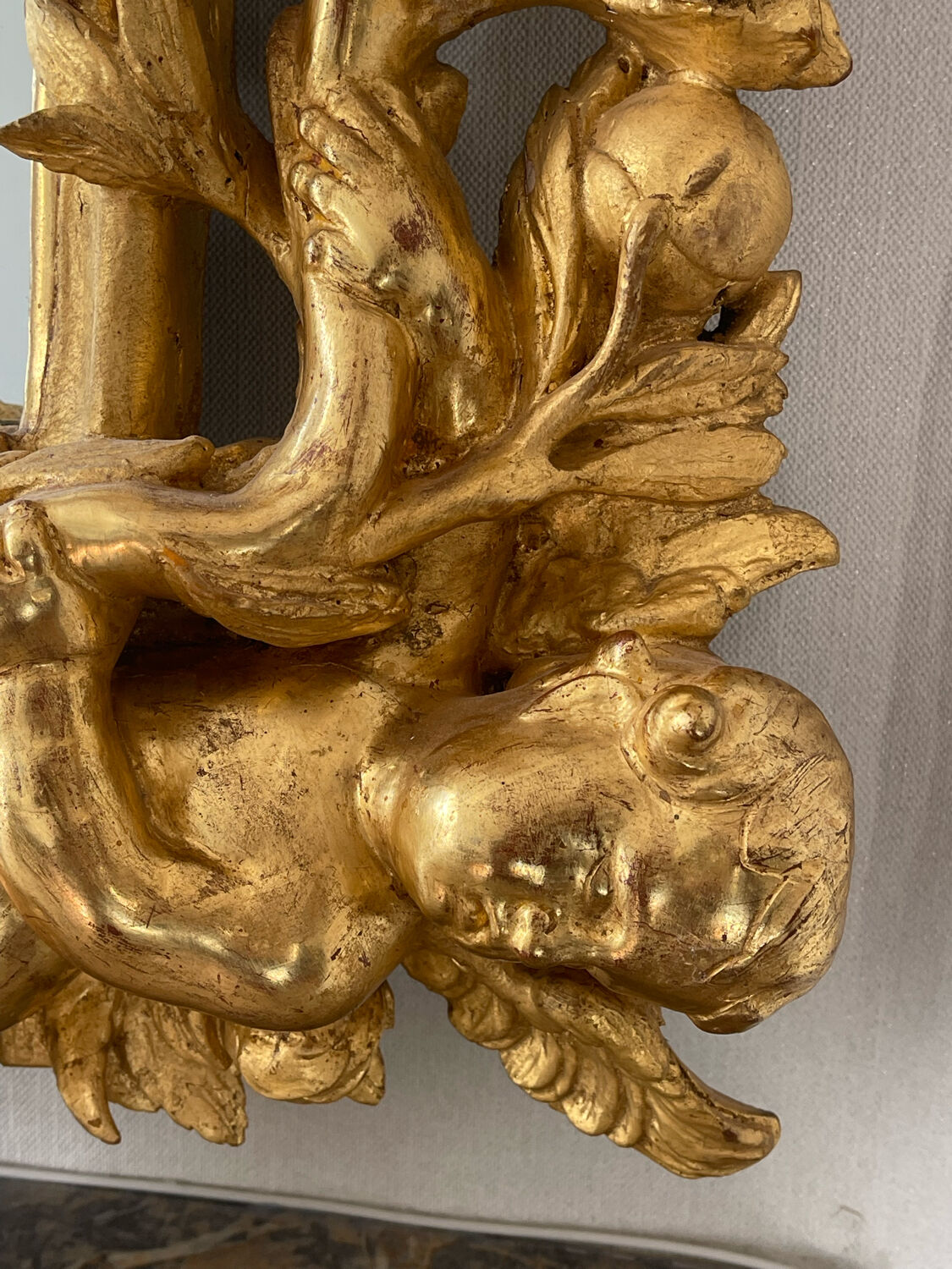 Mirror XVIIIth italian baroque 142x118cm