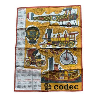 Torchon calendar 1975 grocery store Codec