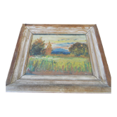 Tableau huile sur toile daté 1904