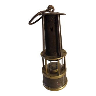 Brass miner's lamp Achille André La Louvière