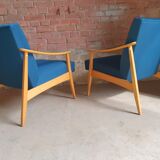 Pair of scandinavian armchairs 1970