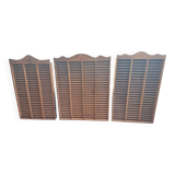 Lot 3 Lockers collection Storage Wood Decoration printing locker for collections