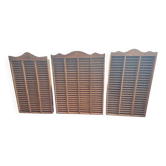 Lot 3 Lockers collection Storage Wood Decoration printing locker for collections