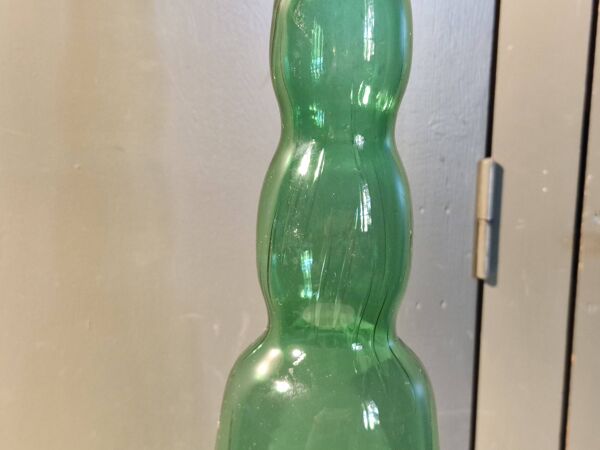 Empoli Grande Bouteille/Carafe Italienne Verre soufflé, bullé Vintage 70's