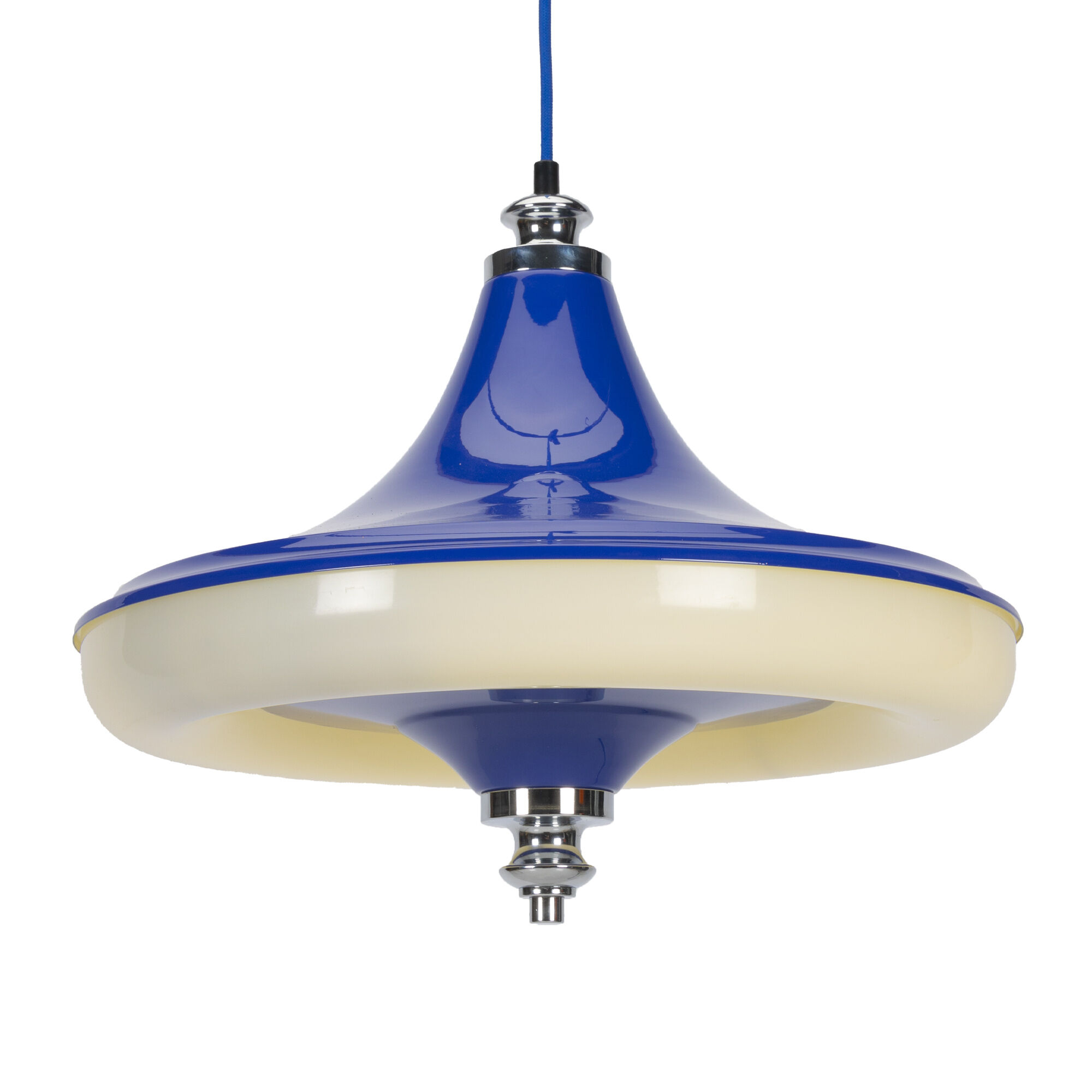 Blue Space Age 05652/01 Pendant Lamp for Massive