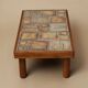 Table basse en céramique, Vallauris, France, 1970's