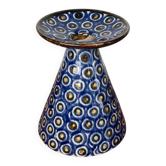 Vase allemand de style mid-century moderne avec motif de paon