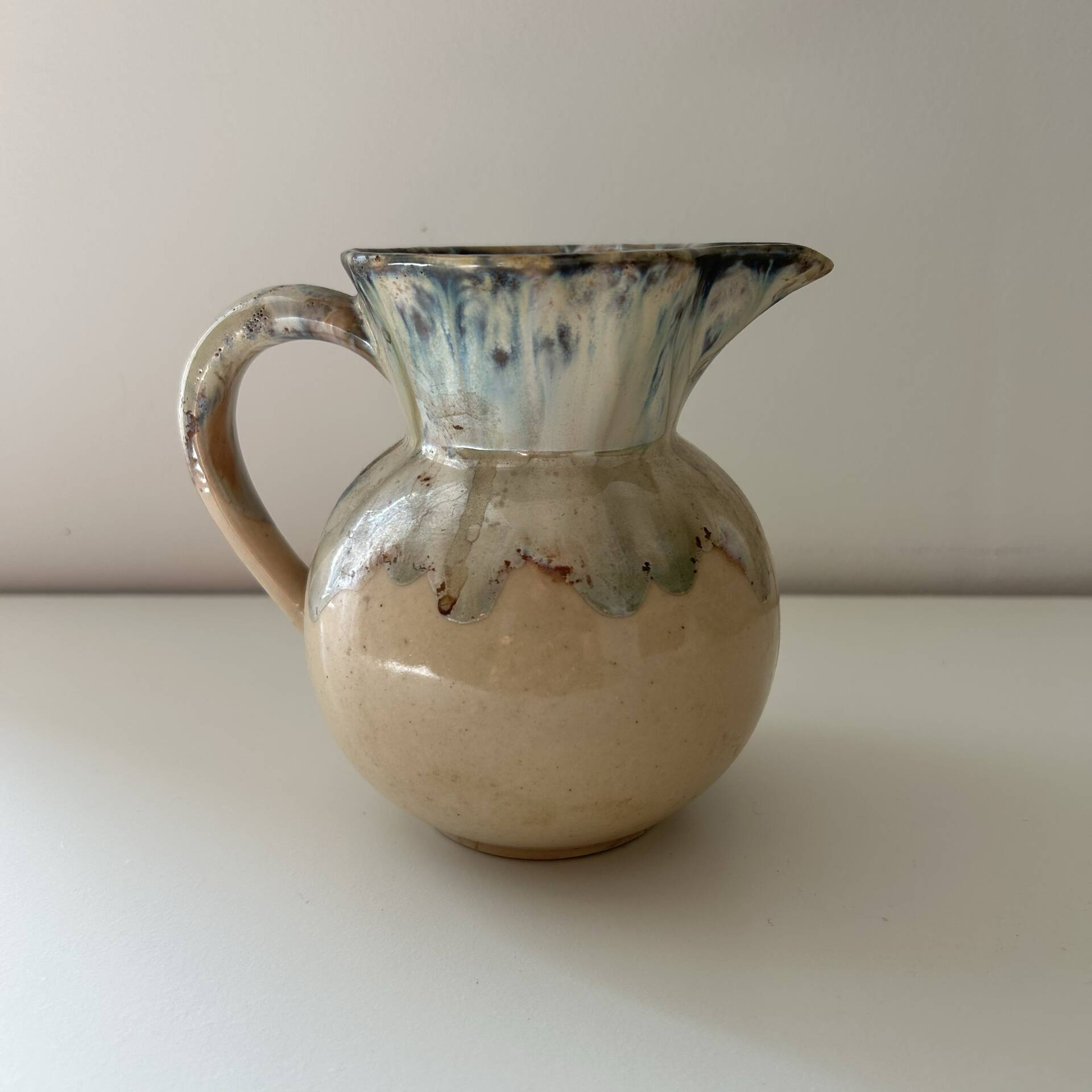 Flamed decorative pitcher