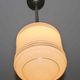 Suspension chandelier metal and opaline (Deutschland) art deco