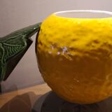 Lemon-shaped ceramic candy