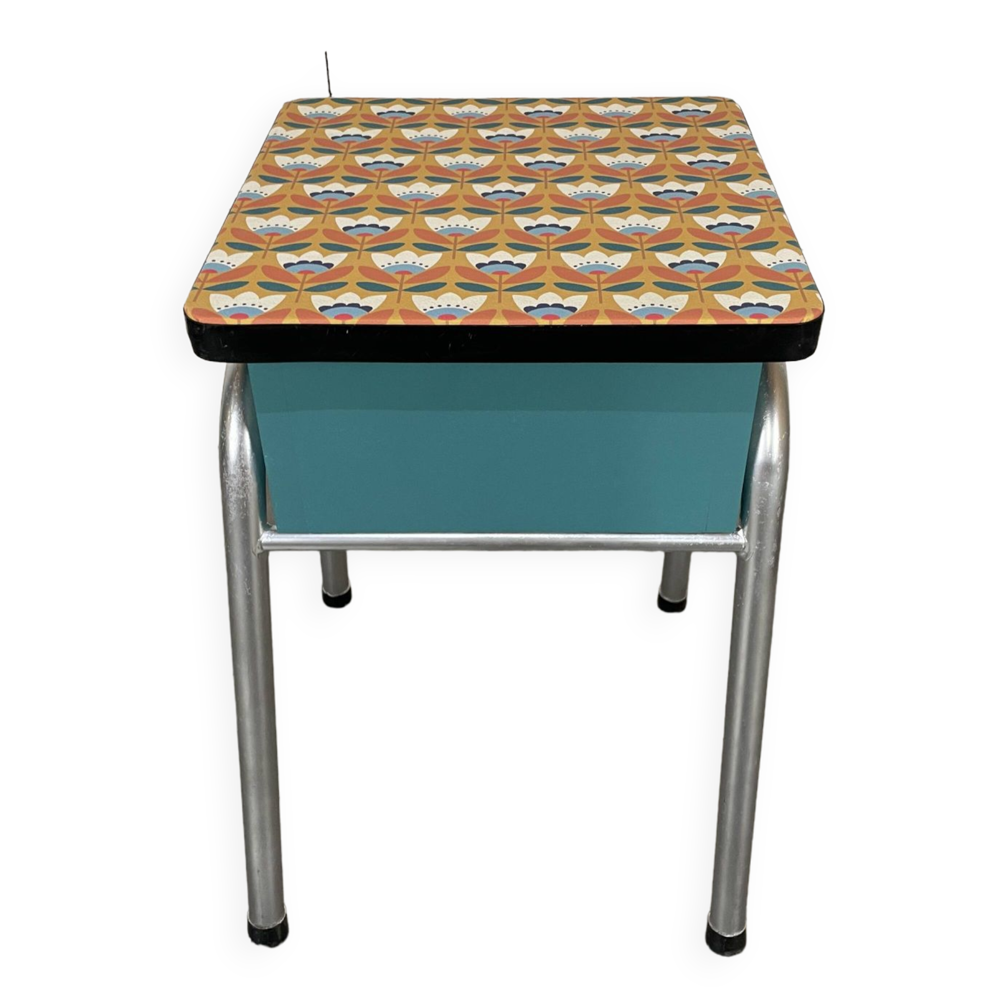 Vintage Formica chest stool