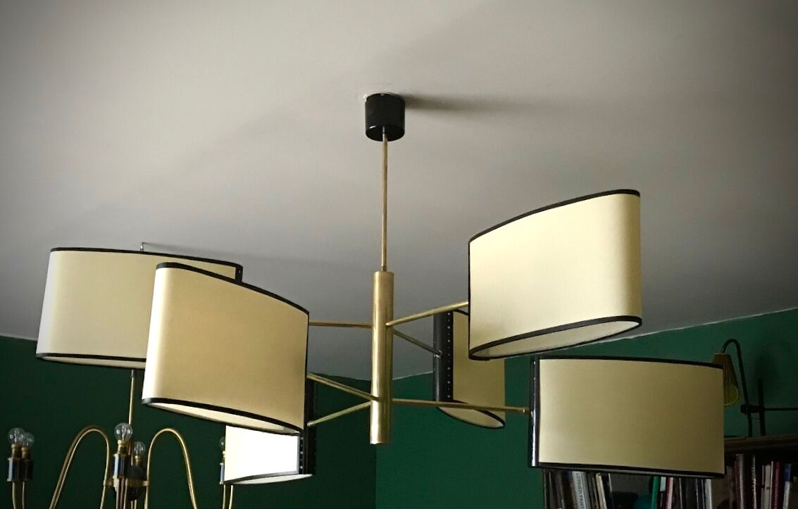Maison Lunel chandelier 1950