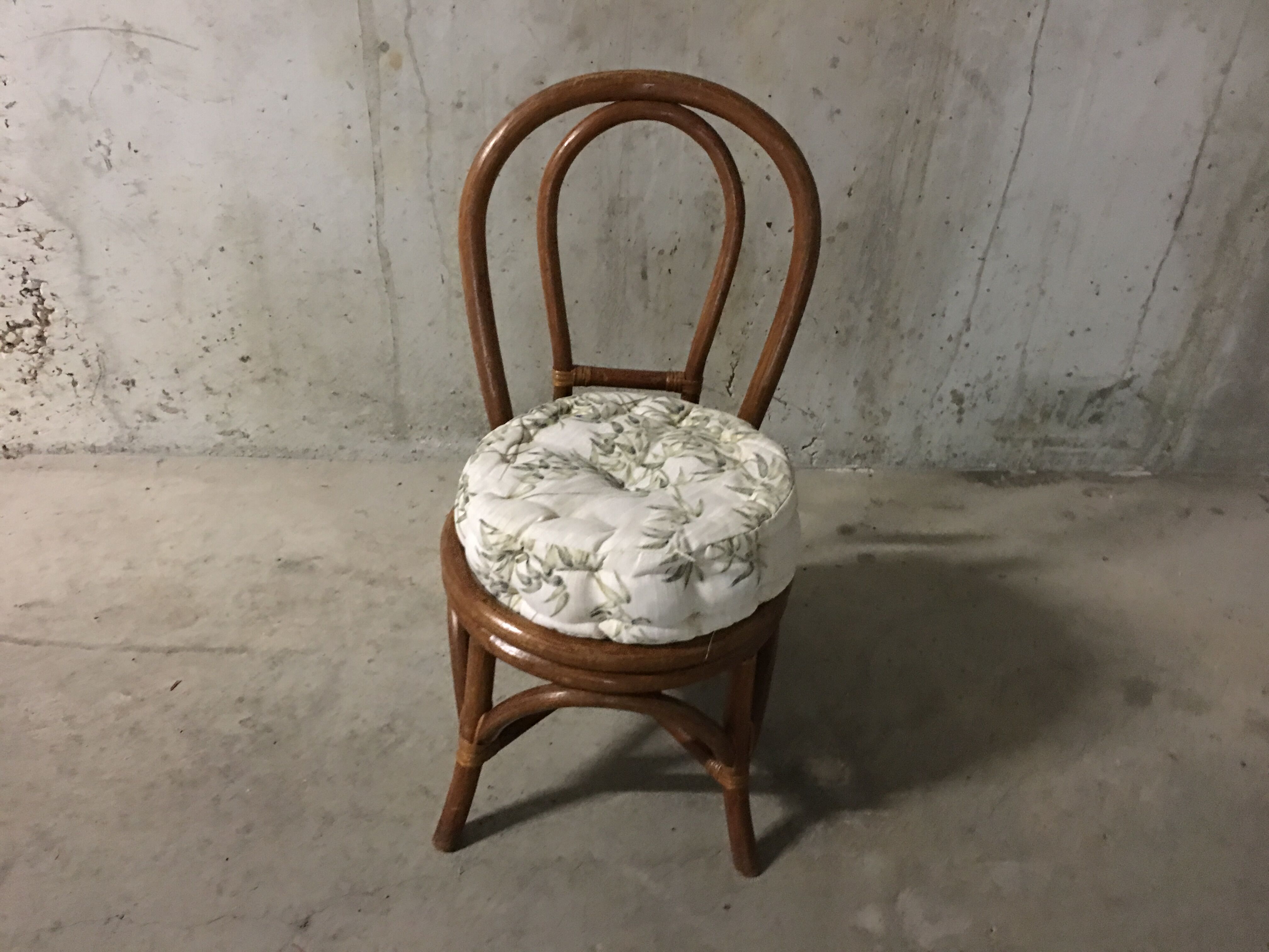 Children 70s rattan chair