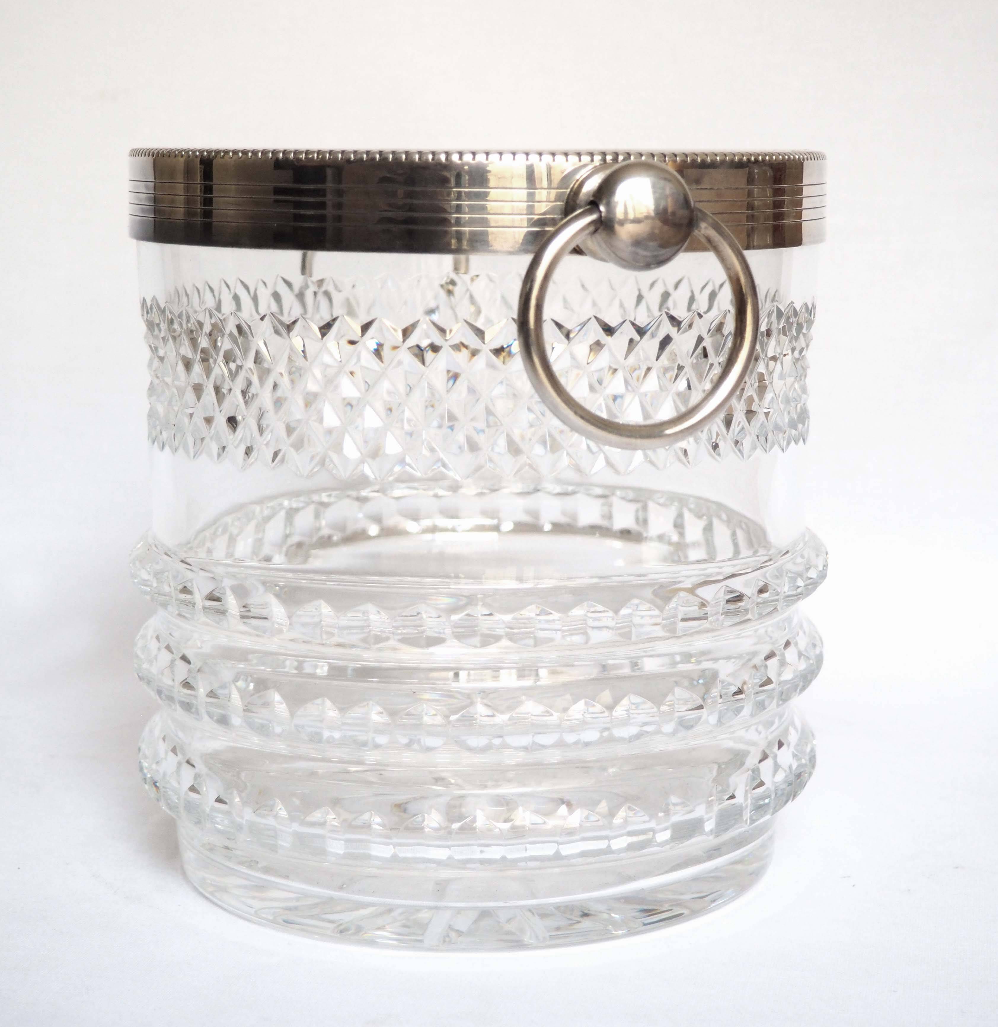 Cut crystal champagne bucket/bottle
