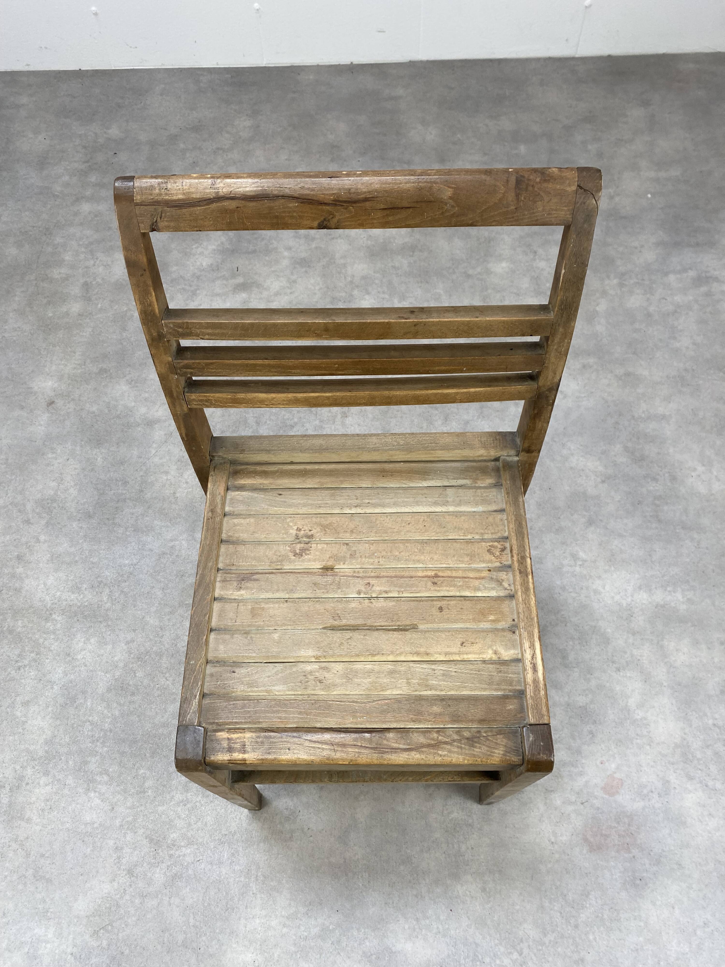 Chair René Gabriel design Reconstruction 50s