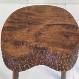 Pair of vintage brutalist stools 1960