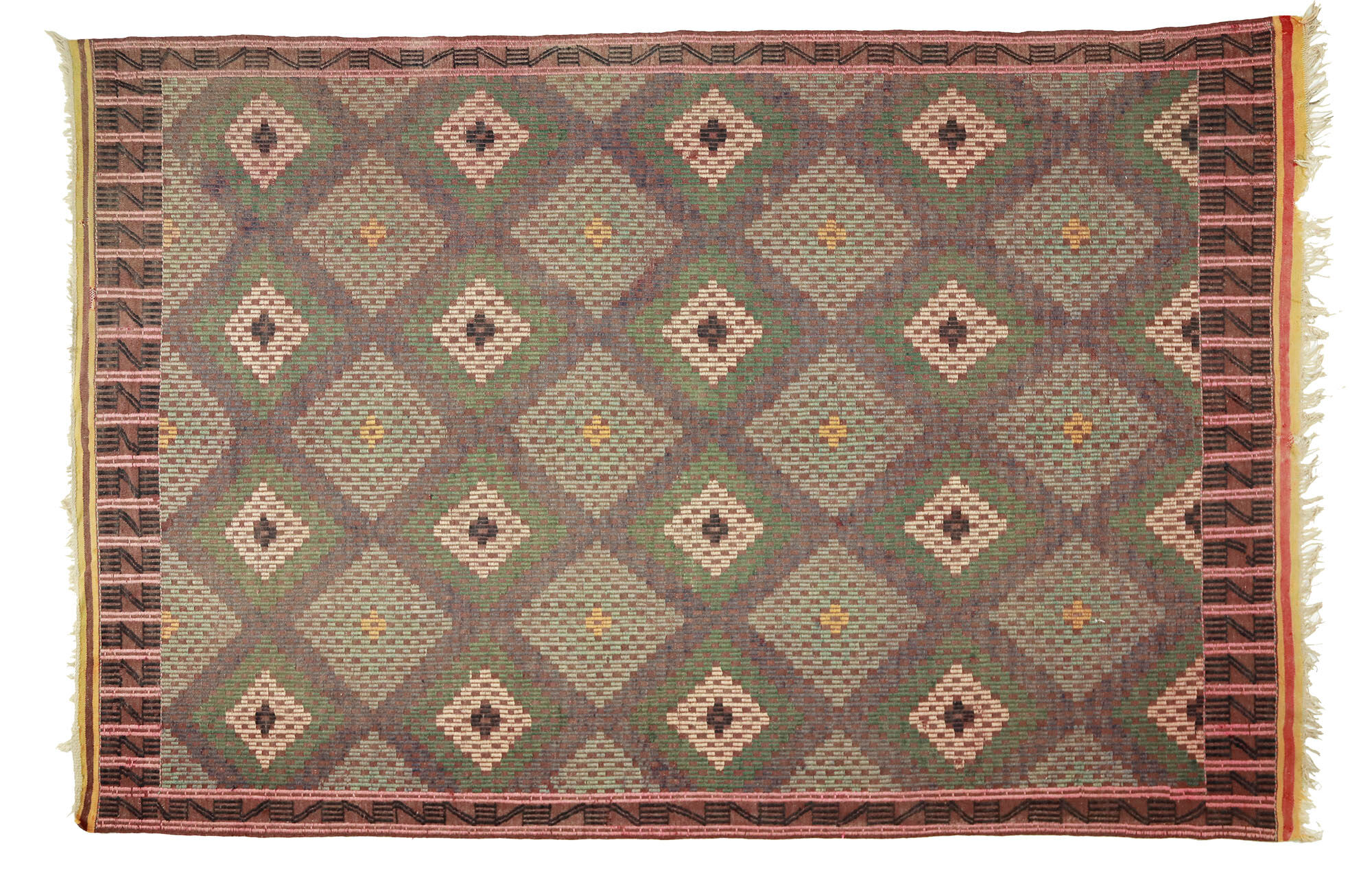Anatolian handmade kilim rug 295 cm x 192 cm