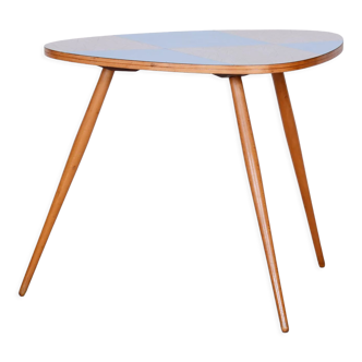 Table du milieu du siècle, hêtre, umakart, état bien conservé, Tchéquie, années 1950