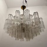 Chandelier en verre de Murano Tronchi des années 1970