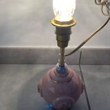 Foot of pink ceramic lamp 50s