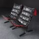 Vintage Siesta armchair and ottoman in black leather with red backrest by Ingmar Relling