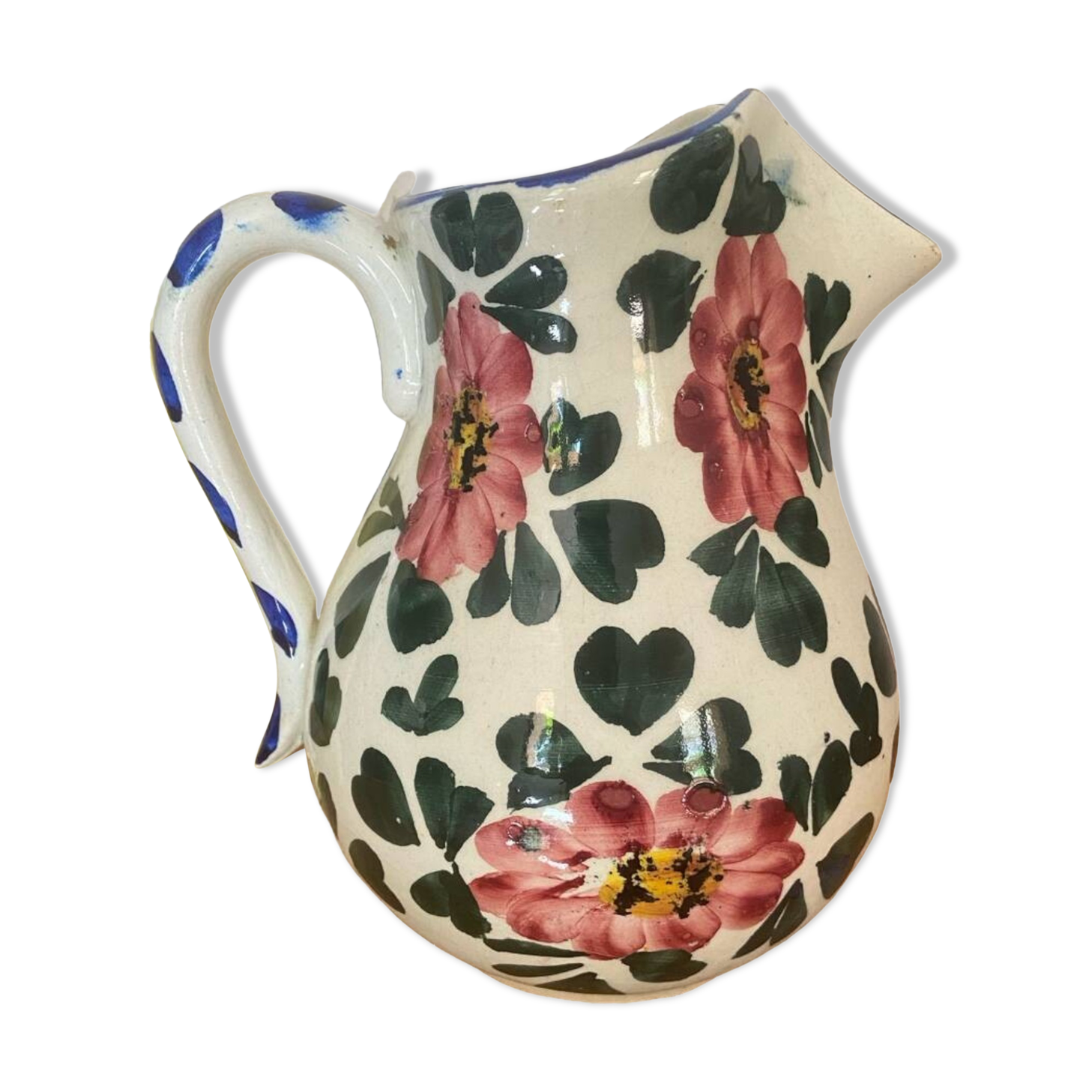 Vintage Hand Painted Ceramic Sangria Jug/Pot
