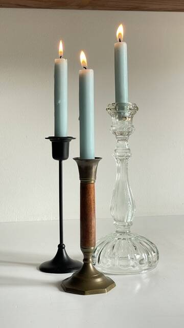 Chic Vintage Bougeoirs Trio