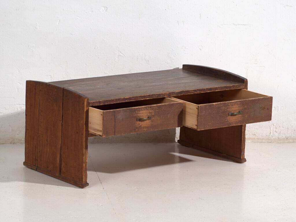 Japanese low table with cedar drawers – Showa period (c. 1926–1970)
